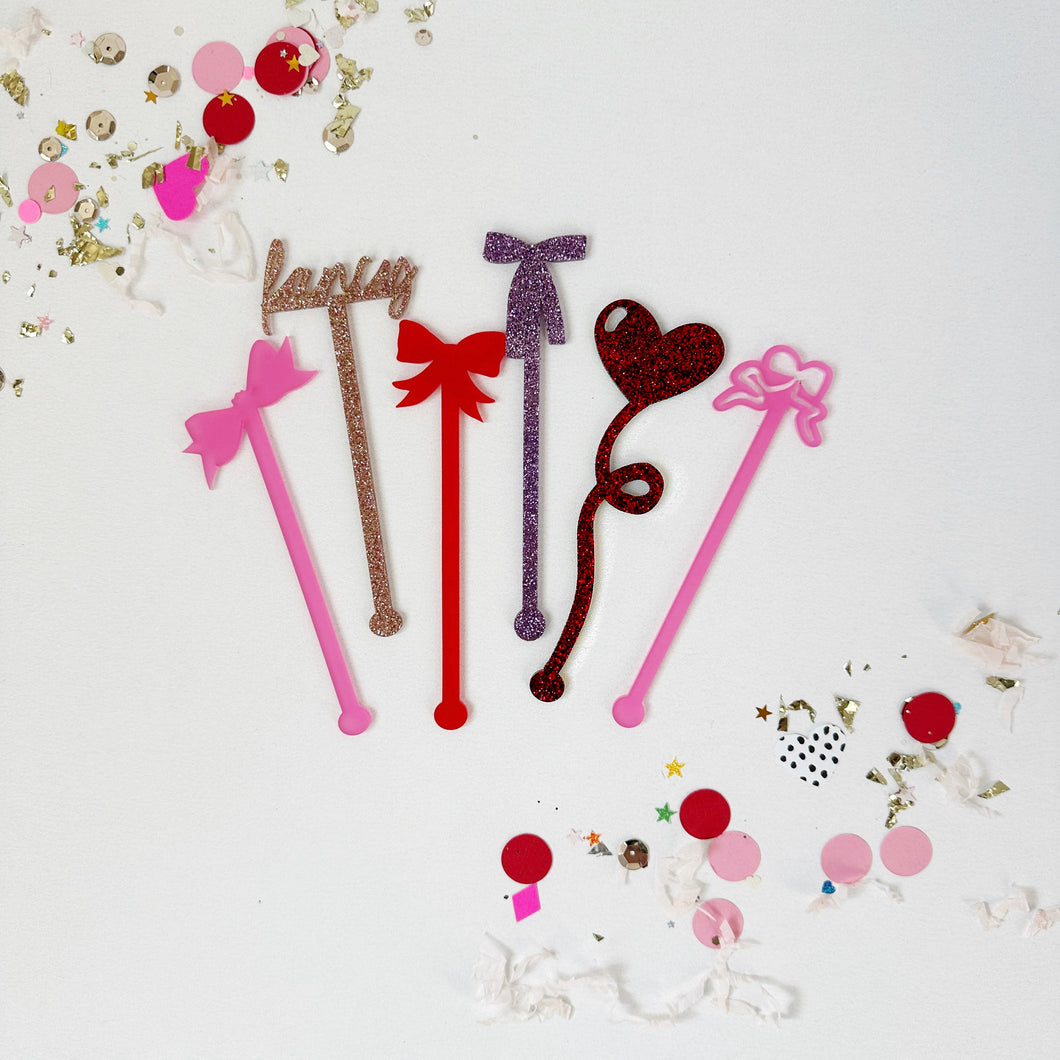 Valentine's Stir Sticks (set of 6)