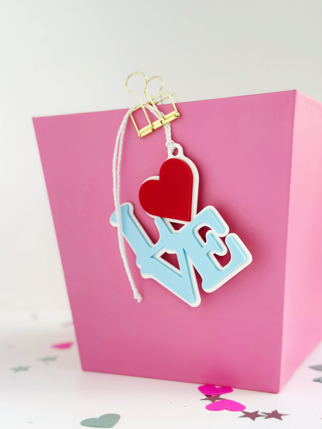 LOVE acrylic tag